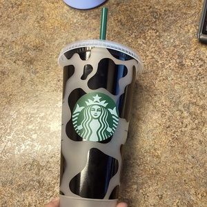 Cow hide Starbucks cup